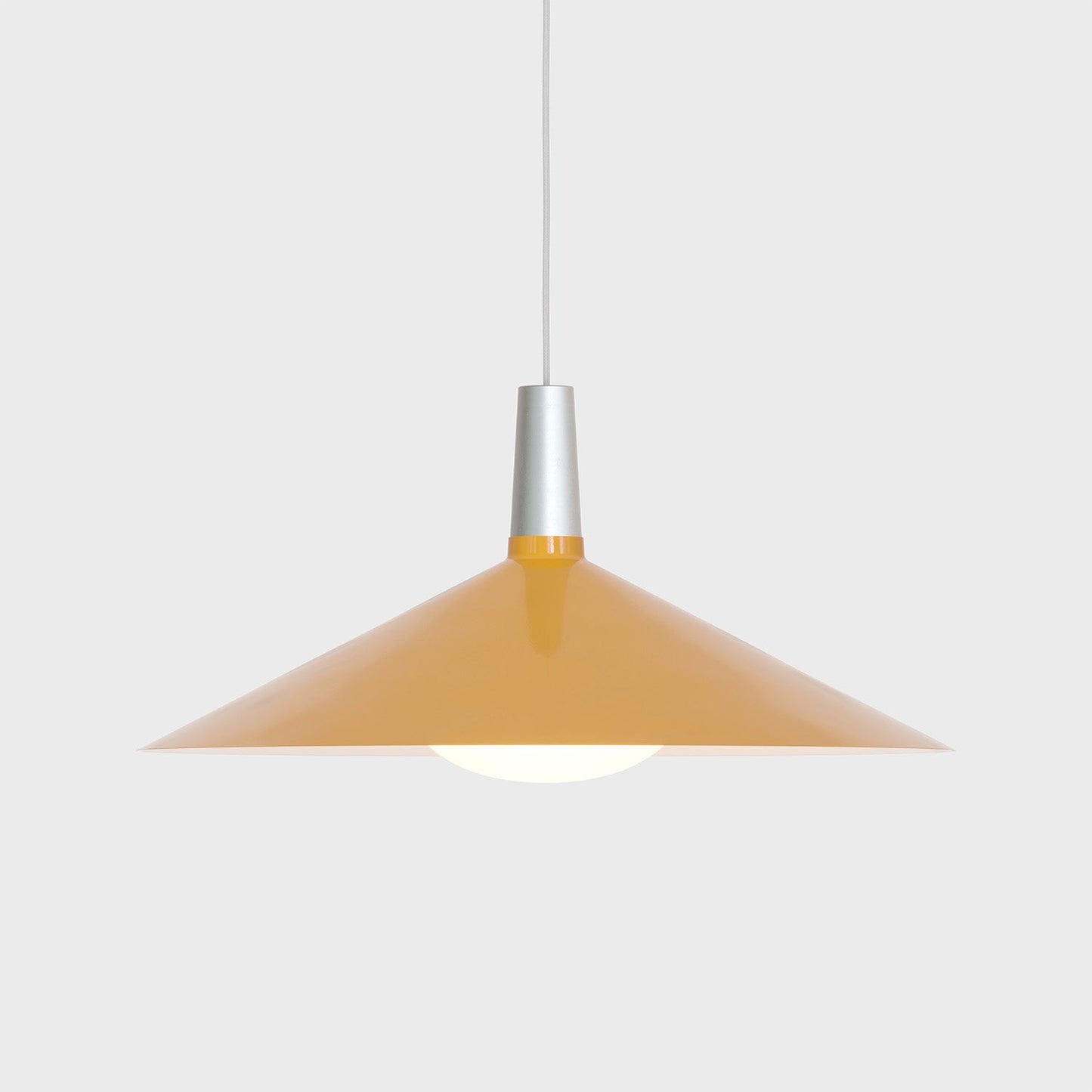 Bower Pendant Light Large in Yellow + Oval II